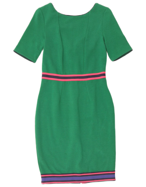 Boden Womens Sheath Dress UK 8 Small Green Colourblock Cotton