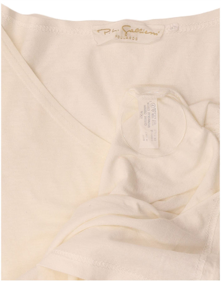 Vintage Womens Graphic T-Shirt Top IT 44 Medium White Cotton