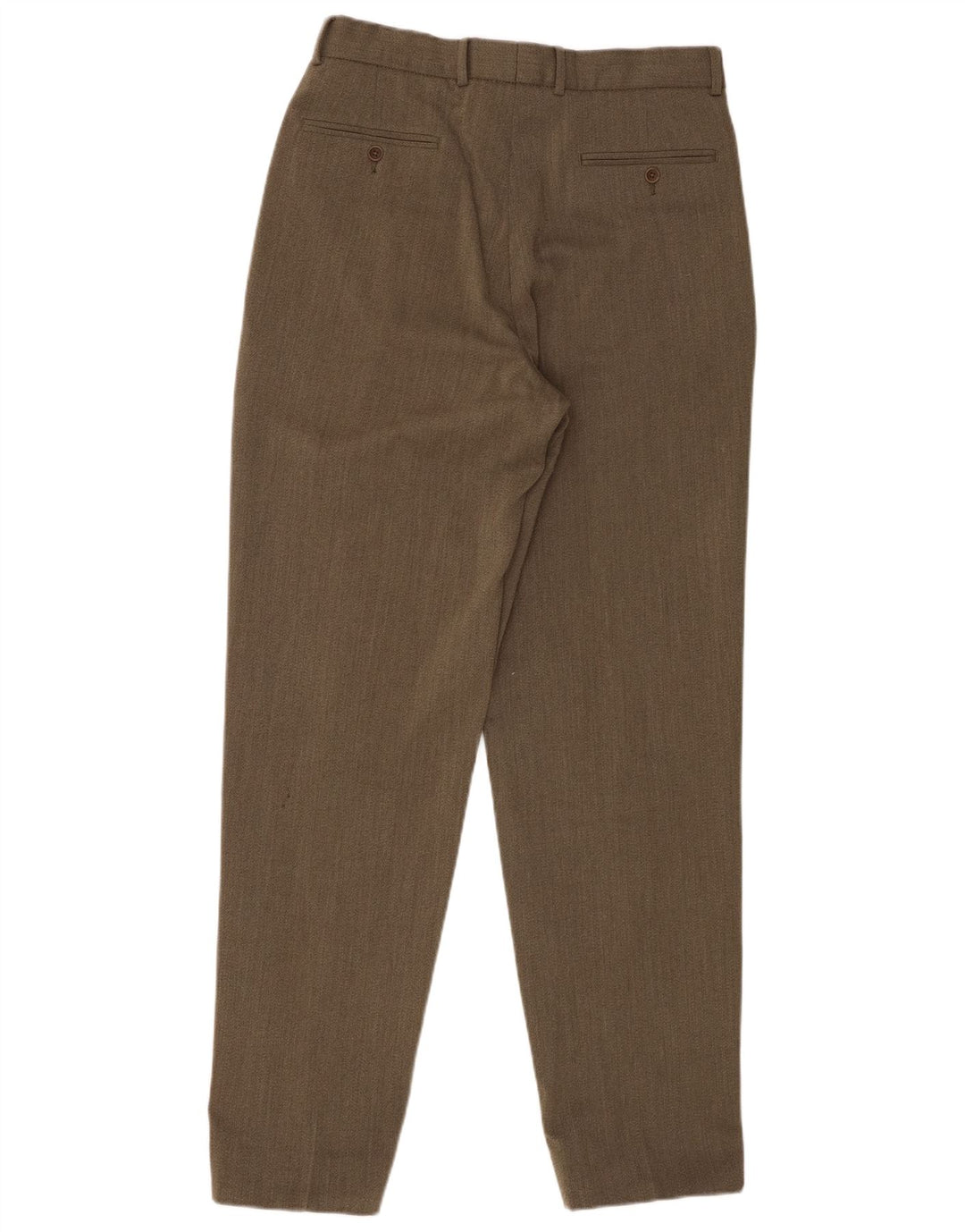 Marks & Spencer Pantalon de costume pour homme W32 L33 Kaki Laine vierge
