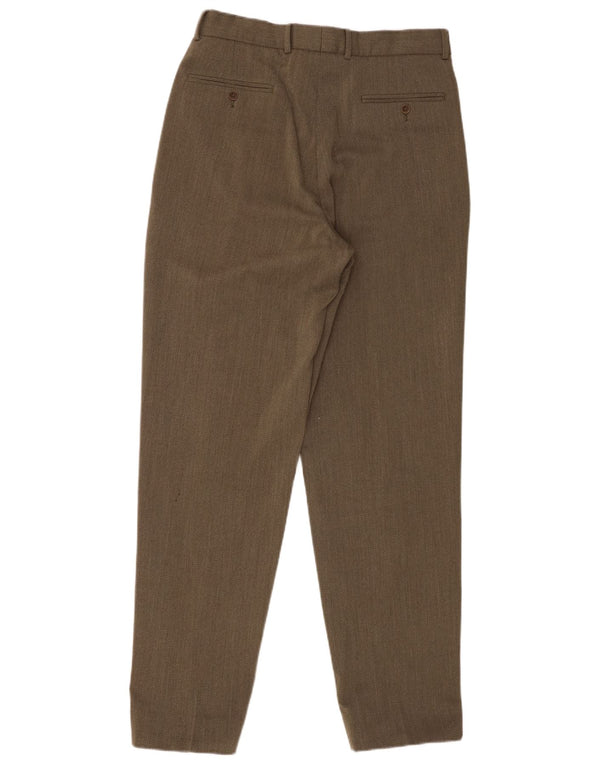 Marks & Spencer Pantalón de traje con pinzas para hombre W32 L33 Caqui Lana nueva
