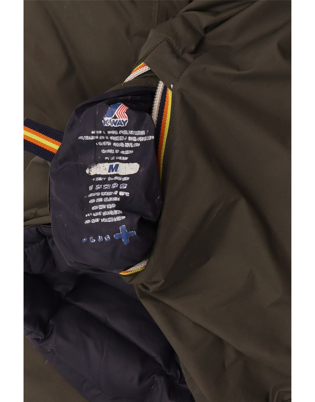 Giacca imbottita reversibile con cappuccio da uomo K-Way UK 38 Verde medio Poliammide