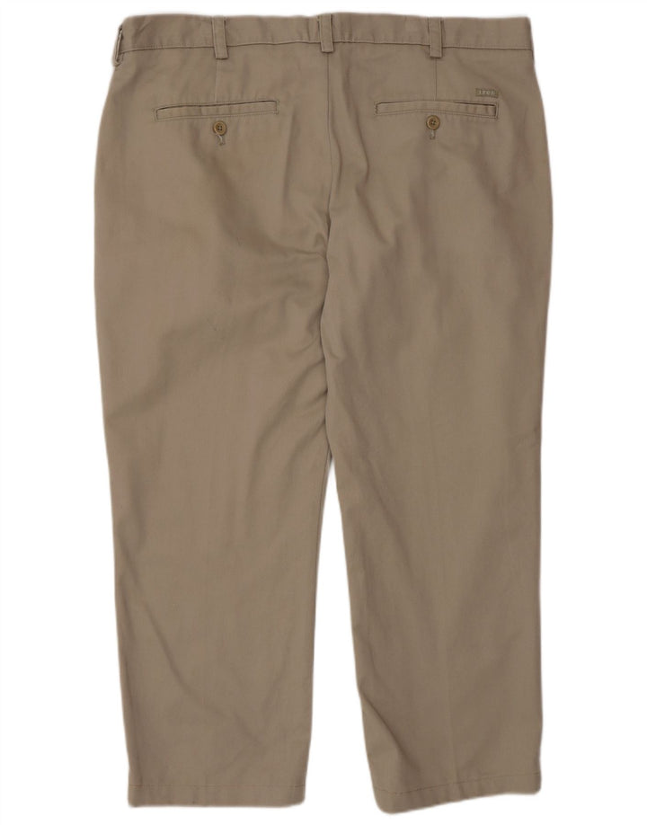 Izod Mens Pegged Chino Trousers W38 L25 Grey Cotton