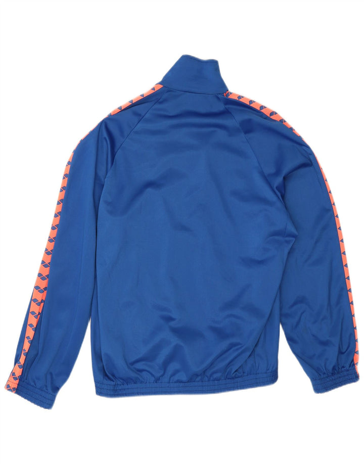 Arena Herren-Trainingsanzug-Top-Jacke Mittelblau