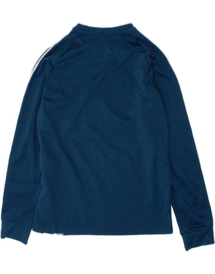 ADIDAS Boys Juventus Top Long Sleeve 15-16 Years Blue Geometric Polyester Vintage Adidas and Second-Hand Adidas from Messina Hembry 