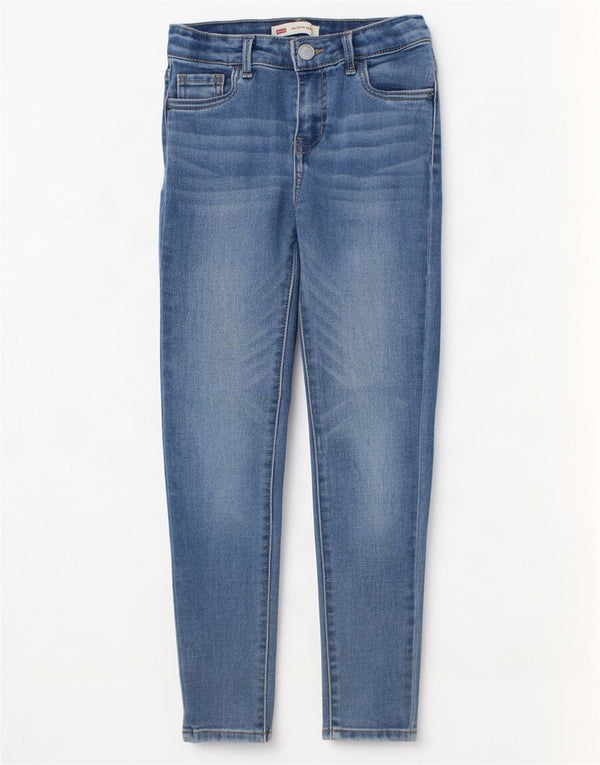 Blugi Levi's 710 Super Skinny pentru fete 7-8 ani W20 L23 Bumbac albastru