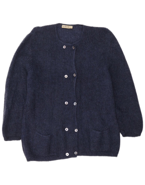 Griffe női kardigán pulóver UK 18 XL sötétkék mohair