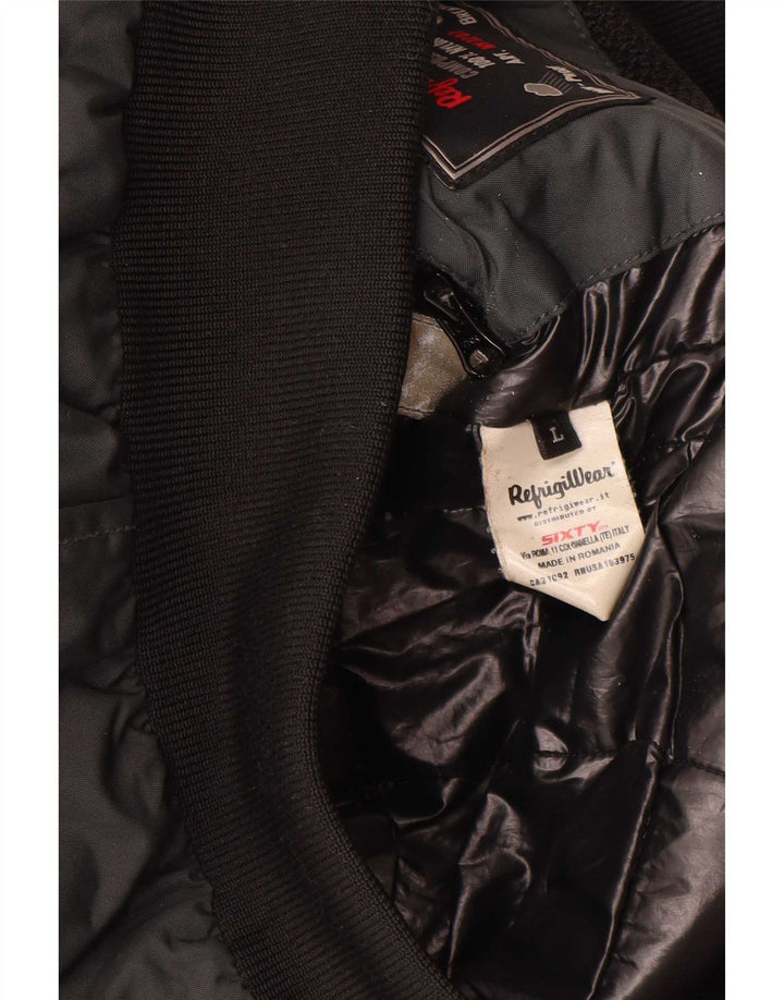 Refrigiwear Herren Bomberjacke UK 40 Large Grau Polyamid