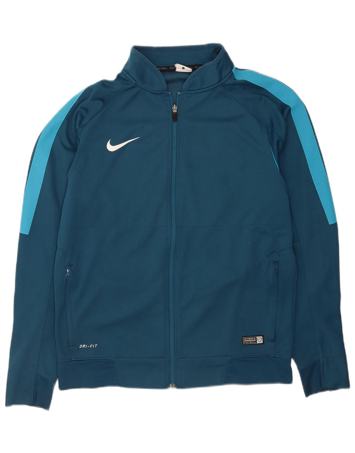 Giacca da tuta Nike Dri Fit da uomo, grande, in poliestere color block blu