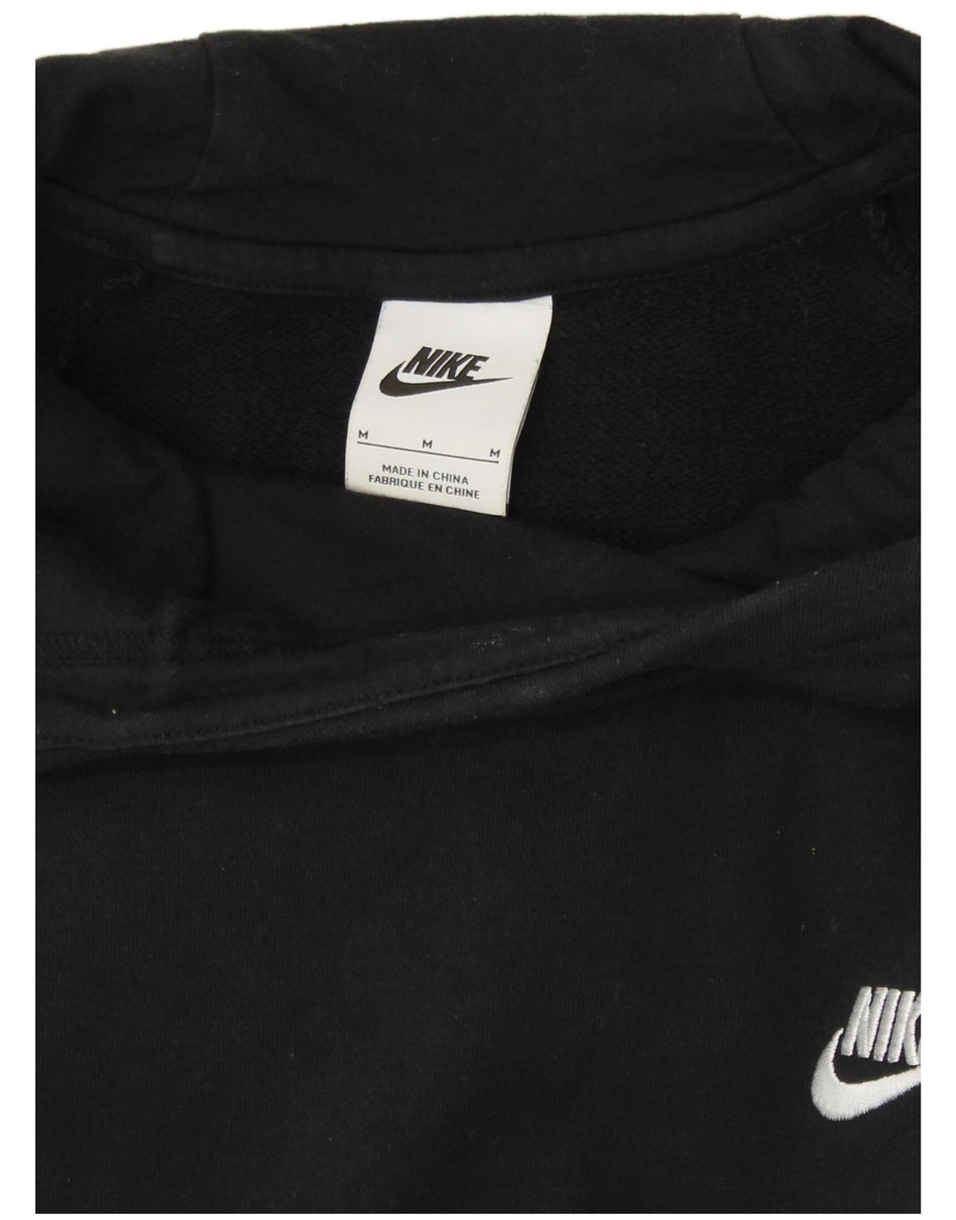 NIKE hættetrøje til kvinder UK 14 Medium Sort