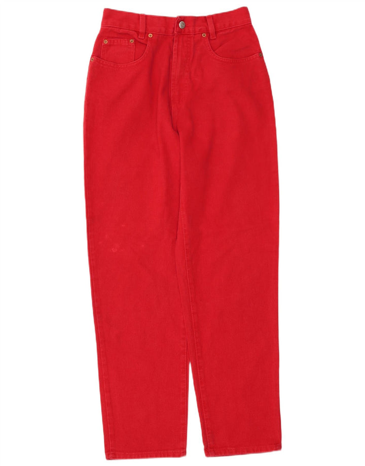 RIFLE Womens Tapered Jeans W31 L30  Red Cotton