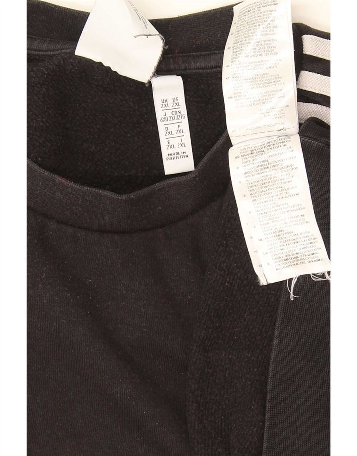 Felpa Adidas Uomo Maglione 2XL Cotone Nero