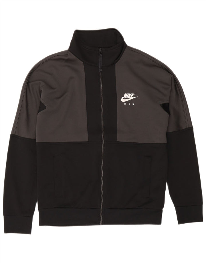 Nike Mens Graphic Tracksuit Top Jacket Small Grey Colourblock Polyester
