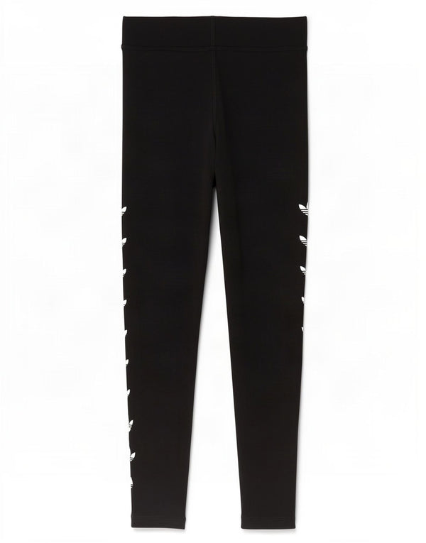 Adidas Damen Graphic Leggings UK 8 Small Schwarz Baumwolle