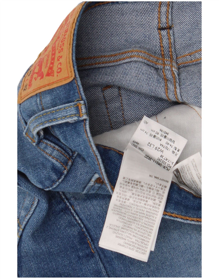 Levi's Mens 511 Slim Jeans W29 L32 kék pamut