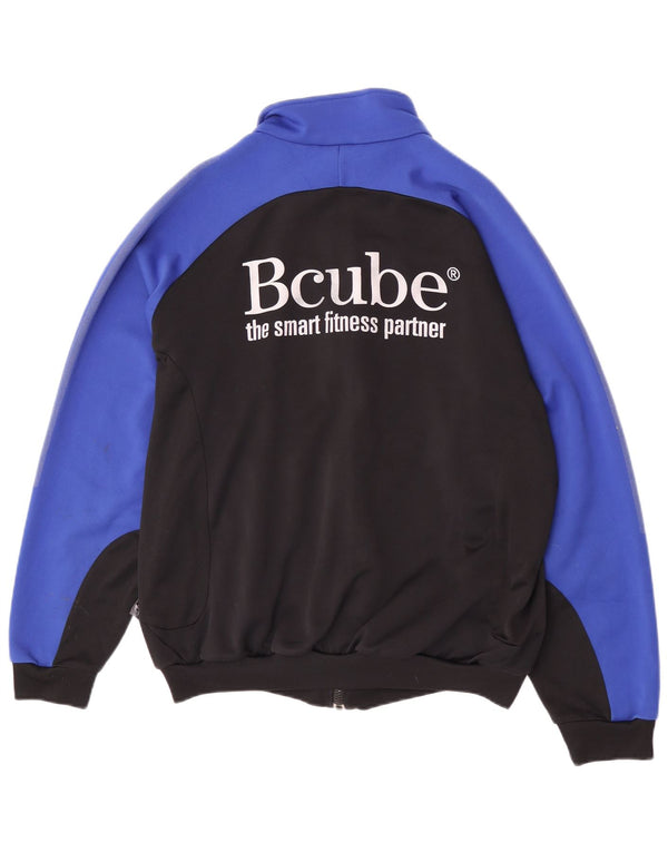 Adidas Veste de survêtement graphique pour homme UK 44/46 Large Noir Colourblock
