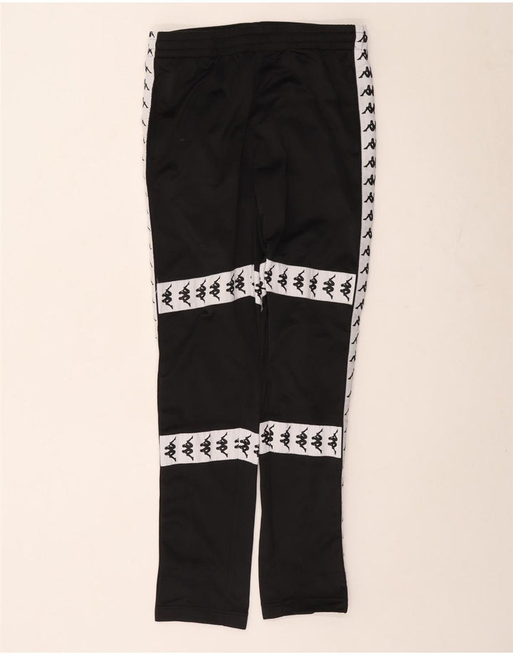 Pantaloni da tuta con grafica Kappa da uomo, poliestere color block medio nero