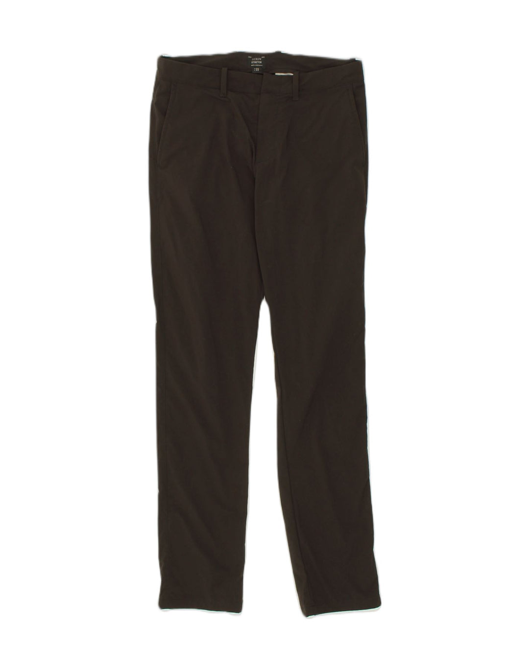 J. CREW Womens Stretch Slim Casual Trousers W29 L32 Brown Polyamide | Vintage J. Crew | Thrift | Second-Hand J. Crew | Used Clothing | Messina Hembry 