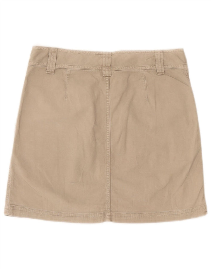 Benetton Womens Cargo Skirt IT 42 Medium W30 Beige Cotton