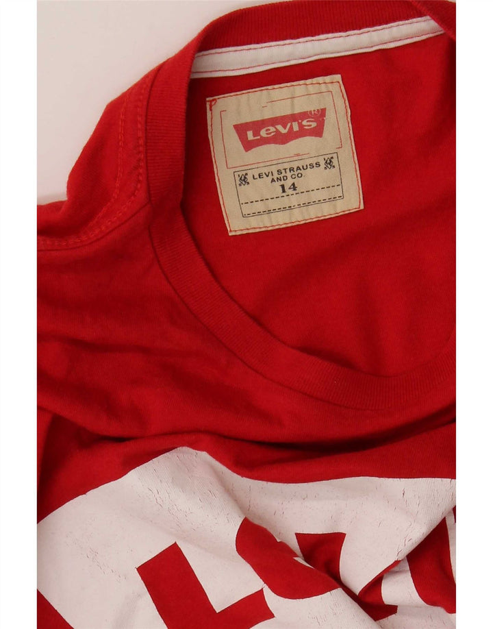 Levi's T-Shirt Graphique Garçon 13-14 ans Rouge