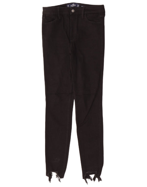 Hollister Damen Skinny Jeans W29 L30 Schwarz Baumwolle