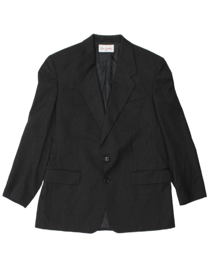 Pierre Cardin Mens 2 Button Blazer Jacket UK 38 Medium Black New Wool