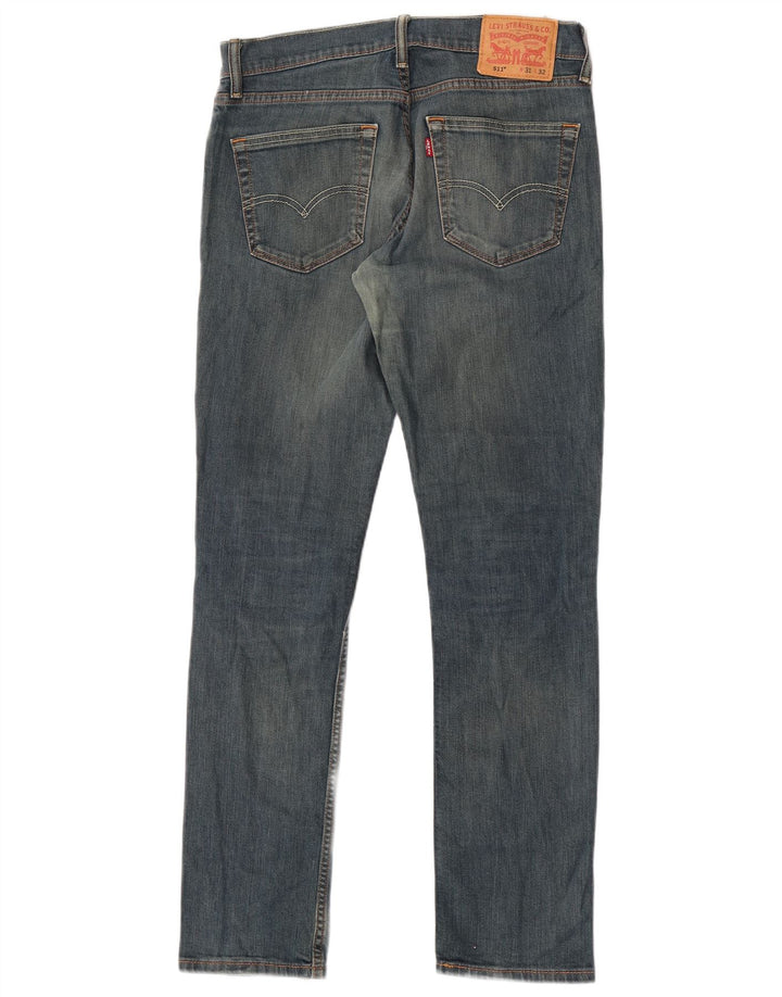 Męskie jeansy Levi's 511 Slim W31 L32 Niebieskie bawełniane