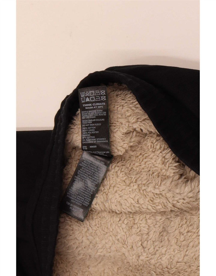 Marks & Spencer Mens Tracksuit Trousers Joggers Large Black Cotton