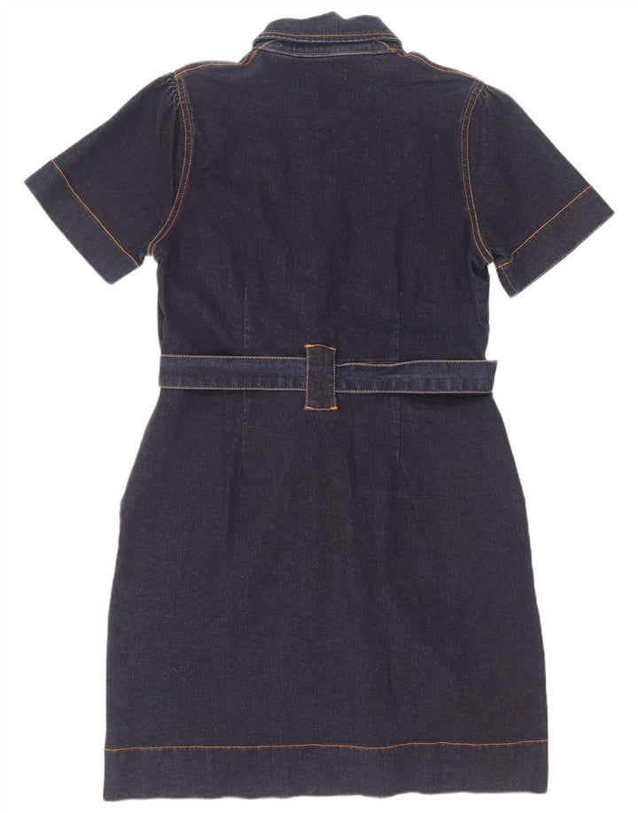 Oasis Womens Denim Dress UK 12 Medium Navy Blue Cotton
