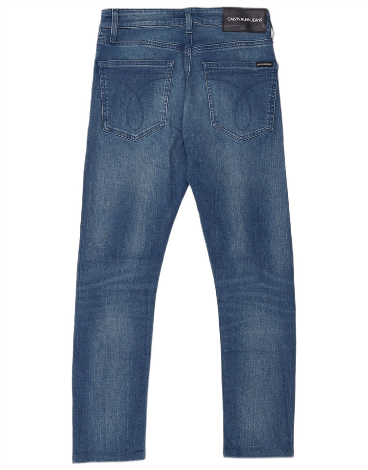 Calvin Klein Mens Slim Jeans W29 L27 Blue Cotton