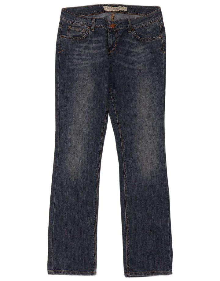 Zara Damen Bootcut Jeans EU 42 Large W32 L32 Marineblaue Baumwolle
