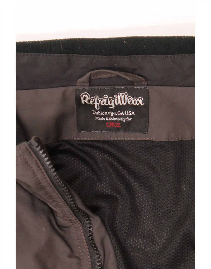 Refrigiwear Mens Bomber Jacket UK 40 Large Grey Colourblock Polyamide