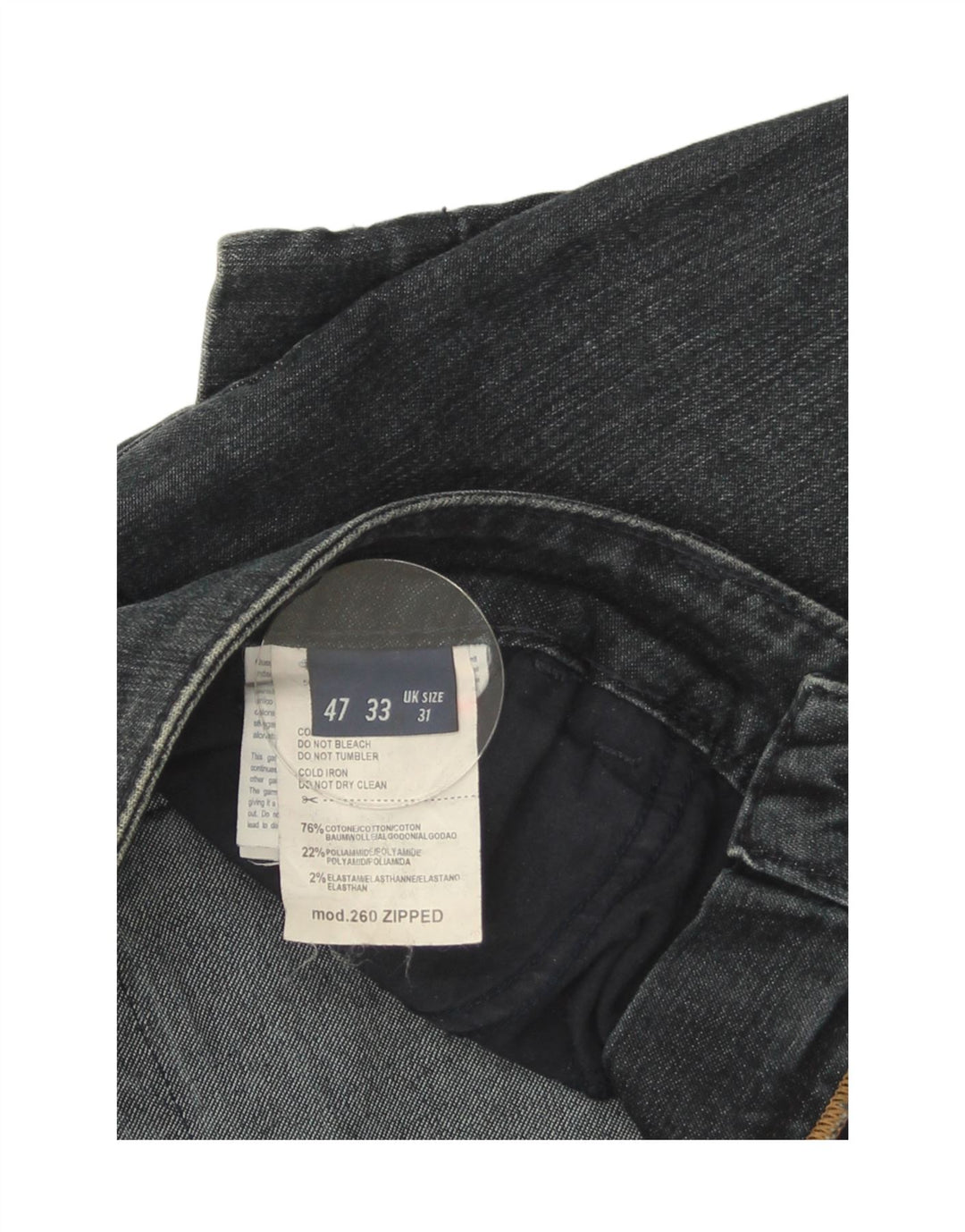 Trussardi Womens Slim Jeans W31 L32 Blue Cotton