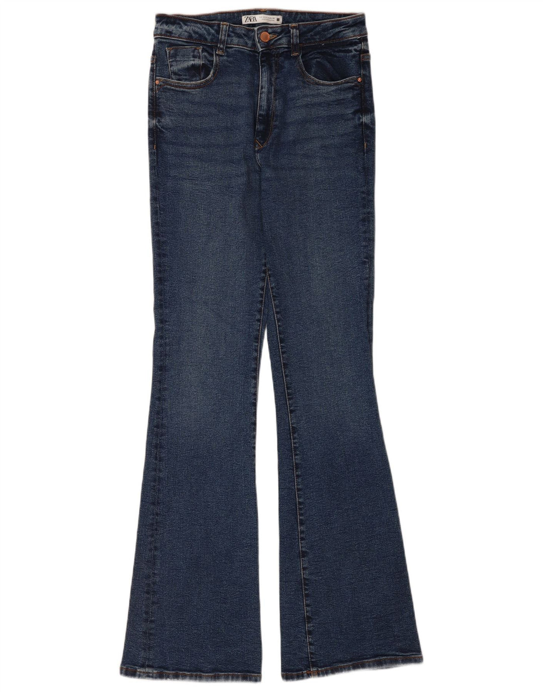 Zara Womens Flared Jeans EU 40 Medium W30 L34 Blue