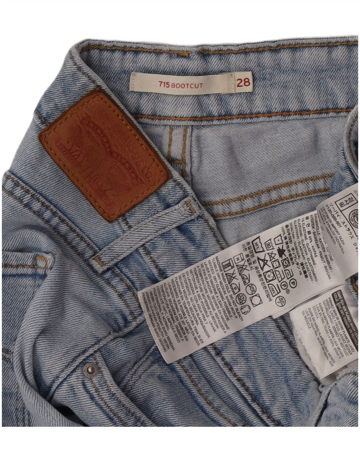 Levi's Dame 715 Bootcut Jeans W28 L30 Blå Bomuld