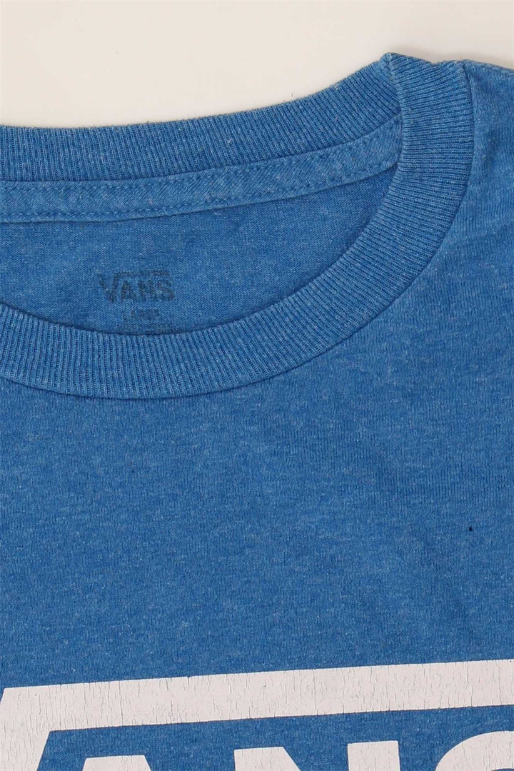 VANS Womens Graphic T-Shirt Top UK 14 Large Blue
