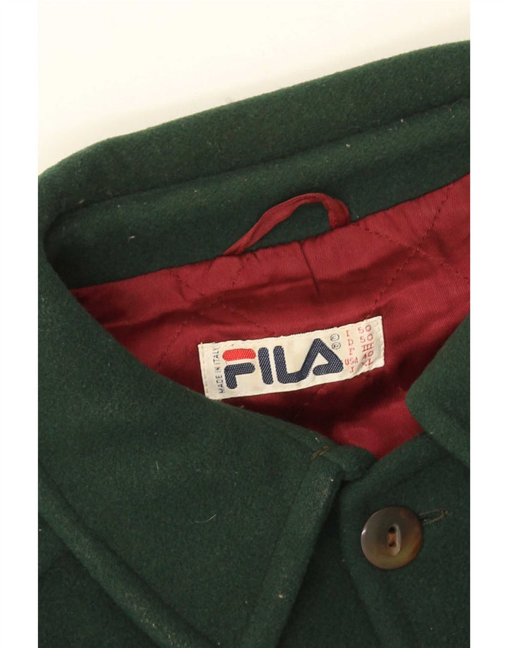 Fila Mens Overcoat IT 50 Large Green