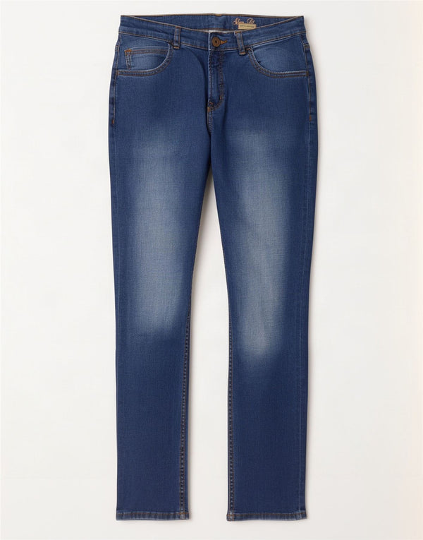 Zara Boys Slim Jeans 13-14 År W30 L30 Blå Bomuld