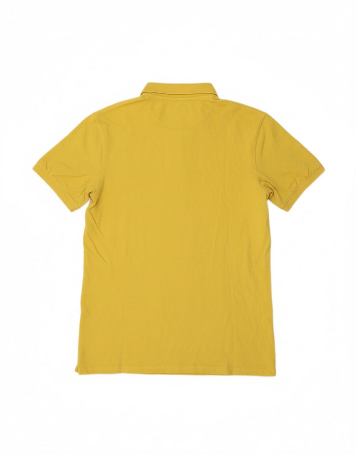 TIMBERLAND Mens Slim Fit Polo Shirt Medium Yellow Cotton
