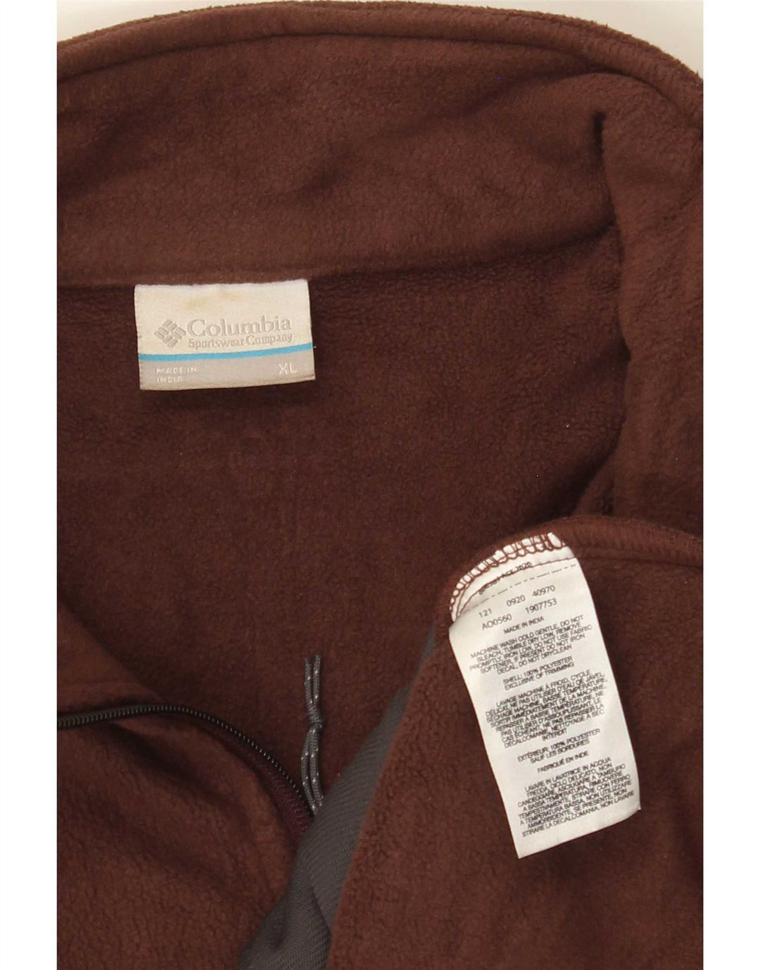Columbia Herren Fleecejacke UK 42 XL Braun Polyester
