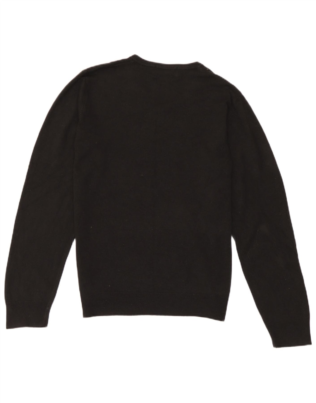 Marks & Spencer Mens Blue Harbour V-Neck Jumper Sweater Small Black Acrylic