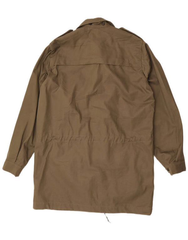 Jaqueta militar masculina vintage UK 38 médio cáqui