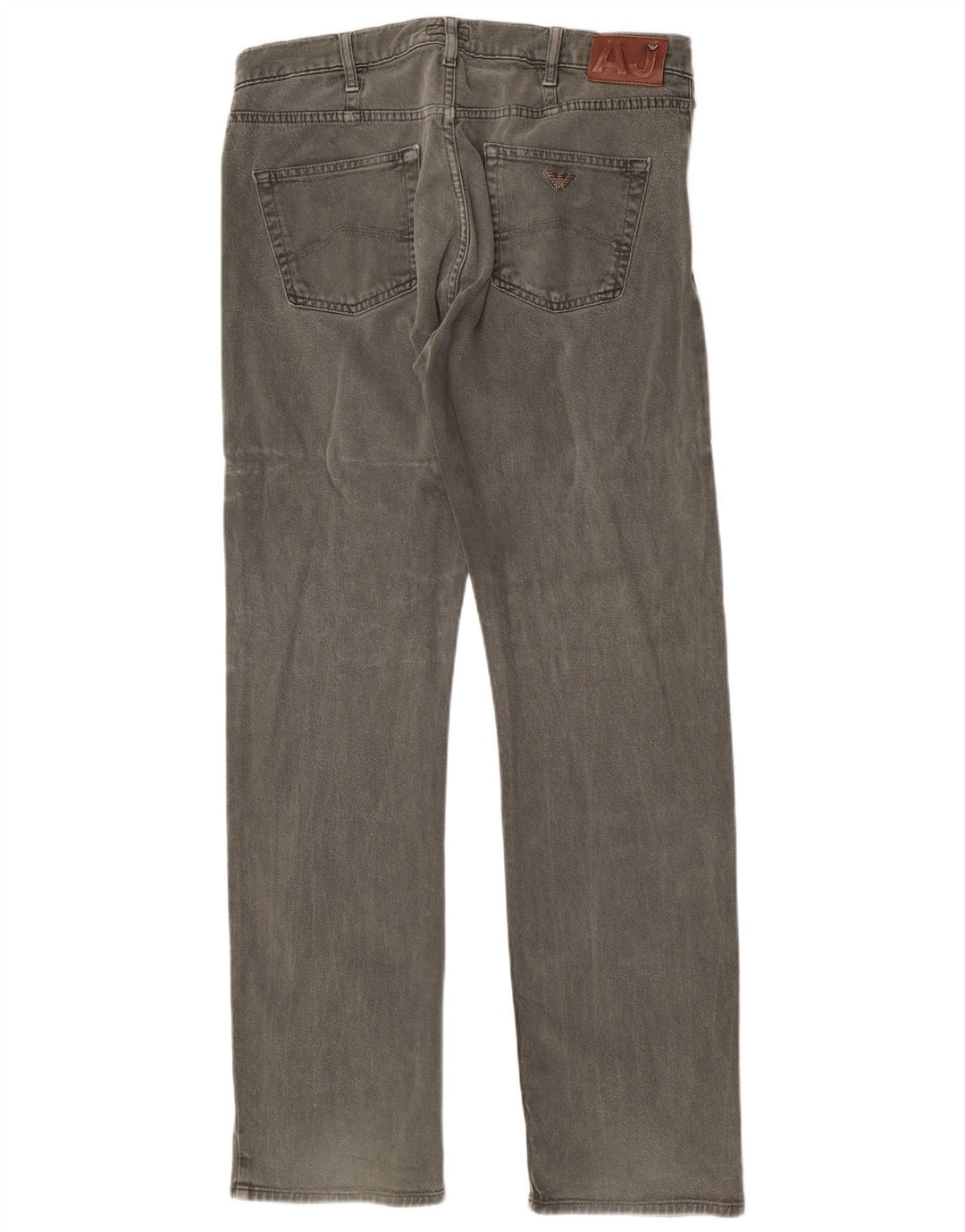 Armani Mens Straight Jeans W36 L34 Green Cotton