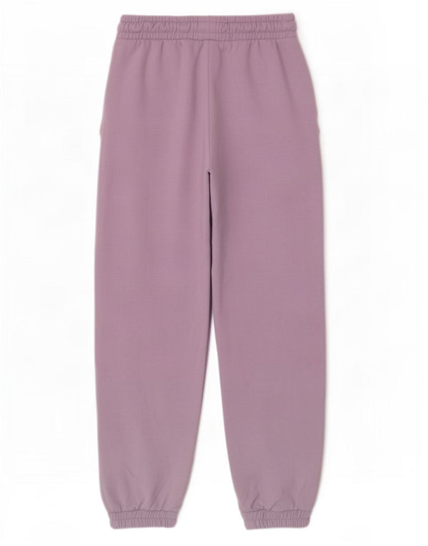 Calça de treino feminina Zara Joggers UK 8 poliéster roxo pequeno