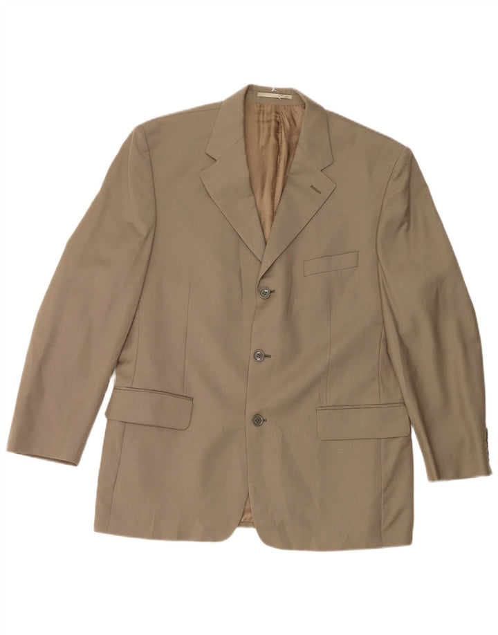 Pierre Cardin Chaqueta tipo blazer de 3 botones para hombre UK 40 Large Beige