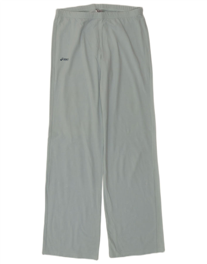 ASICS Womens Tracksuit Trousers UK 16 Large  Blue Cotton