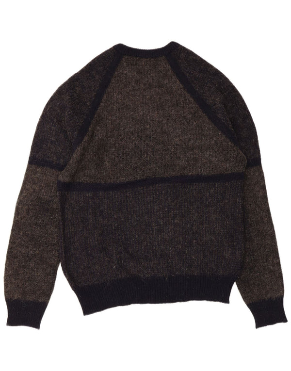 DALMINE Herre Crew Neck sweater IT 50 Medium Grey Colourblock Uld