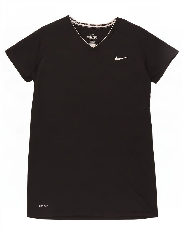 Nike Mens Compression T-Shirt Top 2XL Black Polyester