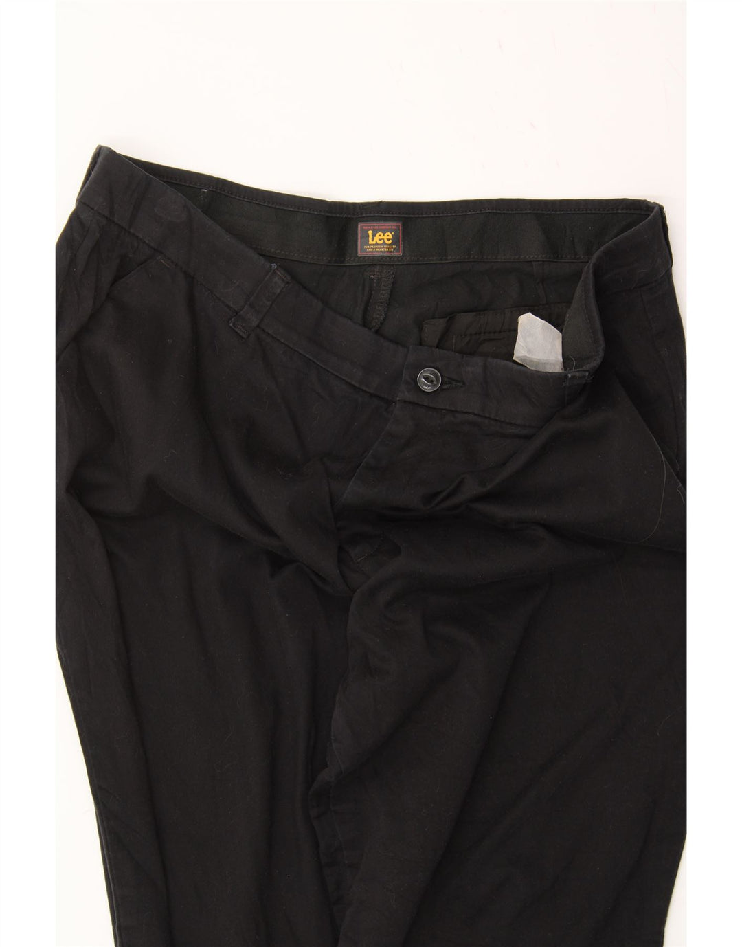 LEE Mens Straight Chino Trousers W40 L30 Black Vintage Lee and Second-Hand Lee from Messina Hembry 