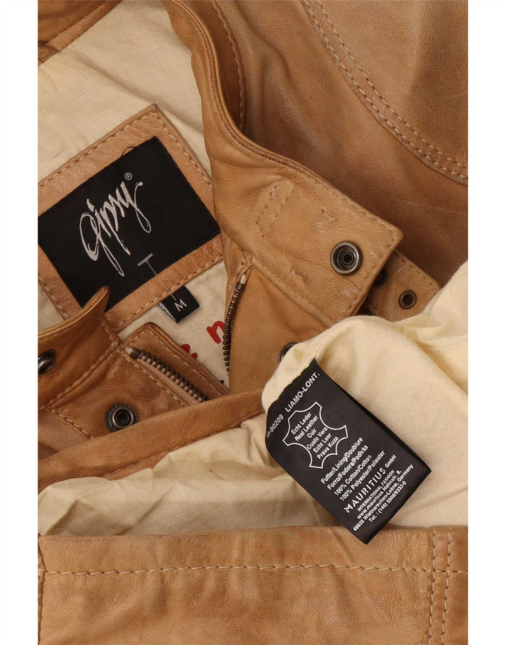 Giacca in pelle da uomo Gipsy UK 38 Marrone medio
