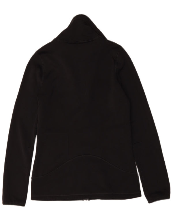 Nike Mujer Therma-Fit Chándal Top Chaqueta UK 10 Small Negro Poliéster